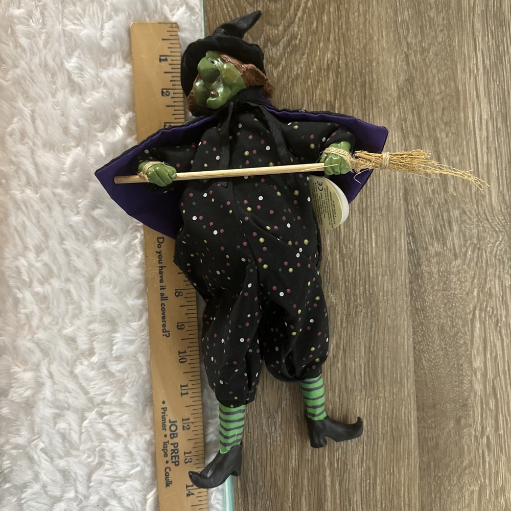 Russ Berrie Halloween Shelf Sitter Grizelda  Witch Kathleen Kelly Critter Factor - Picture 6 of 11
